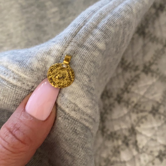 Sweatshirt Gray with embroidery sleeve - Picture 3 of 6